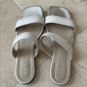 IRO Women's White Leather Sandals